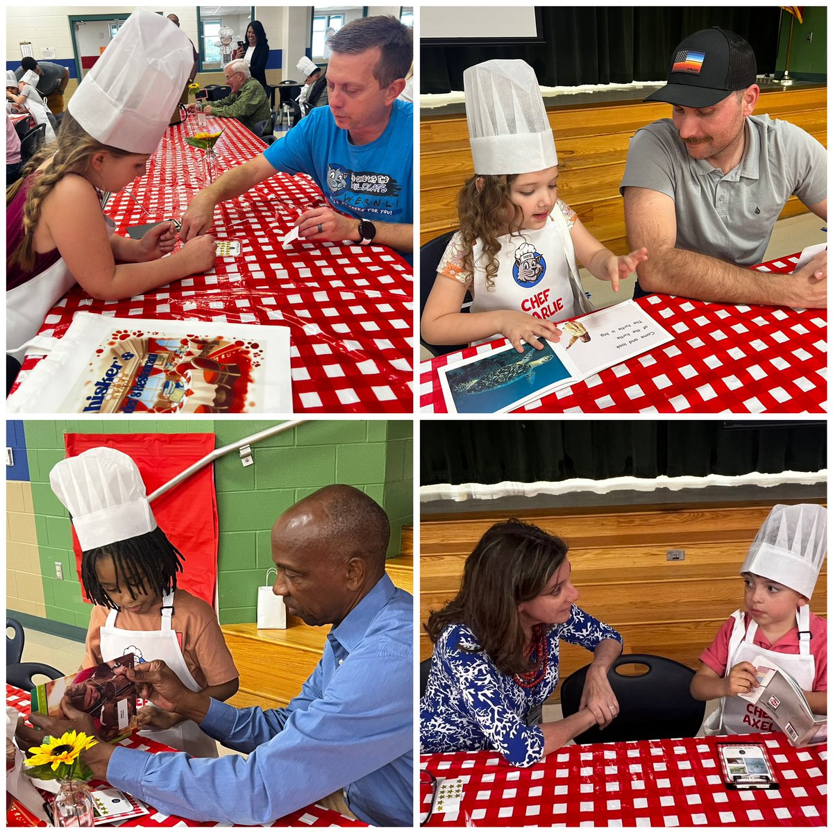 NISDWernli's tweet image. Tonight was the Grand Opening of Wernli Kinder Reader’s Restaurant 🍽️ Our guests enjoyed servings of brilliant and brave chefs who read from their menu selections and earned sticker-tips. Our guests gave us a 5 ⭐️ rating! @lorimshaw @mrsfeldt5 #RootEdWernli