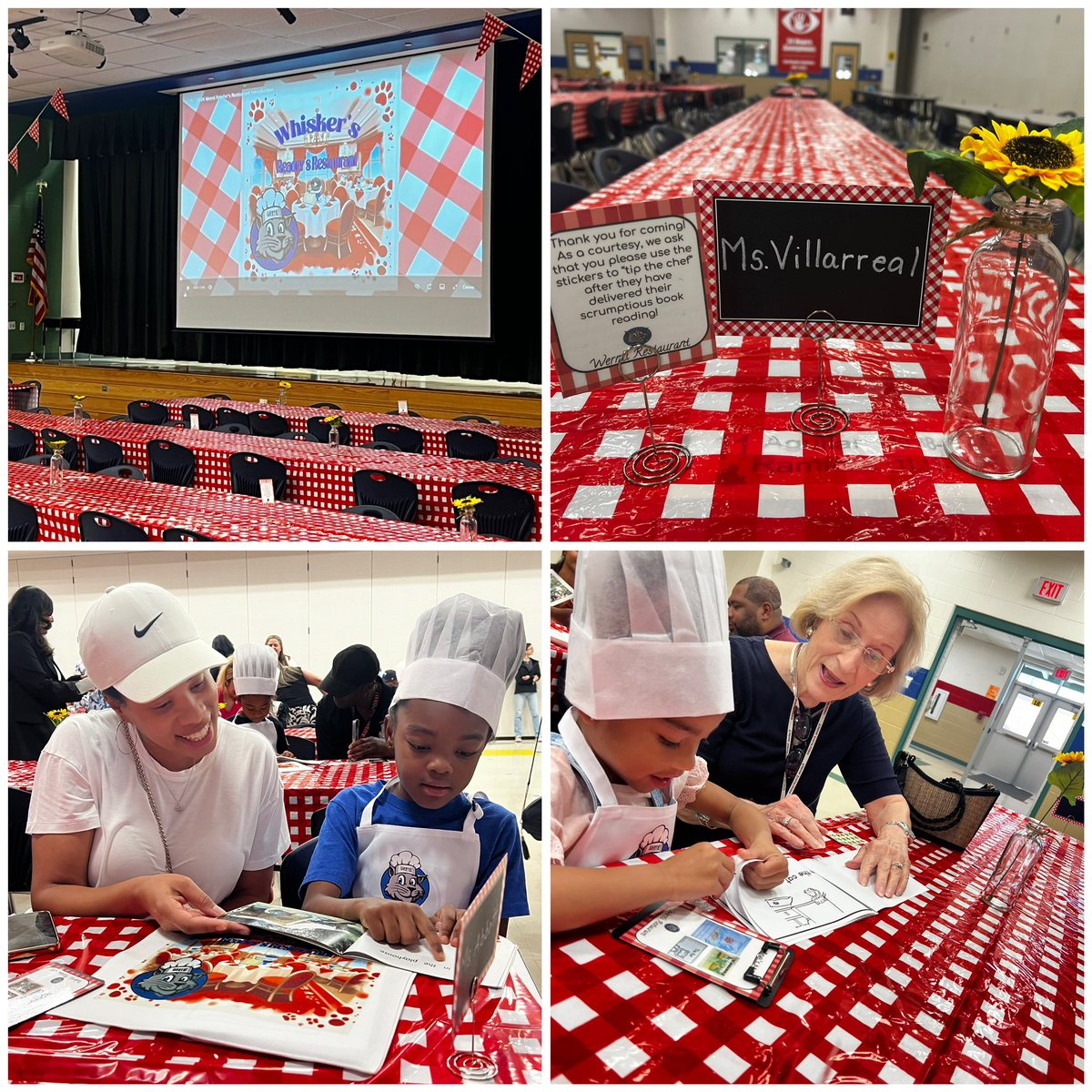 NISDWernli's tweet image. Tonight was the Grand Opening of Wernli Kinder Reader’s Restaurant 🍽️ Our guests enjoyed servings of brilliant and brave chefs who read from their menu selections and earned sticker-tips. Our guests gave us a 5 ⭐️ rating! @lorimshaw @mrsfeldt5 #RootEdWernli