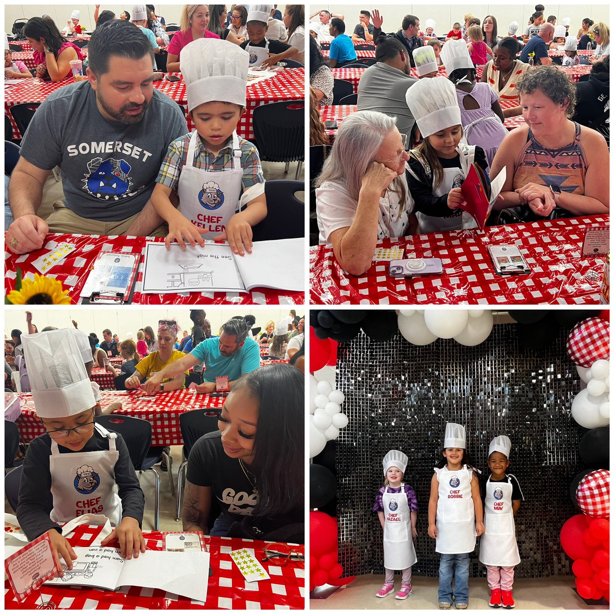 Tonight was the Grand Opening of Wernli Kinder Reader’s Restaurant 🍽️ Our guests enjoyed servings of brilliant and brave chefs who read from their menu selections and earned sticker-tips. Our guests gave us a 5 ⭐️ rating! @lorimshaw @mrsfeldt5 #RootEdWernli