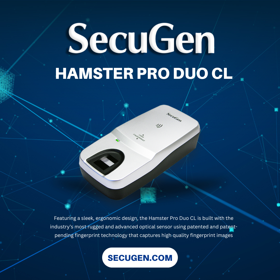 SecuGenCorp's tweet image. Looking for a reliable dual-factor authentication solution? It combines our patented fingerprint technology with a hassle-free NFC/contactless smart card reader, all in an ergonomically designed package. Check out the Hamster Pro Duo CL!
#DualFactorAuthentication
#SmartCardReader