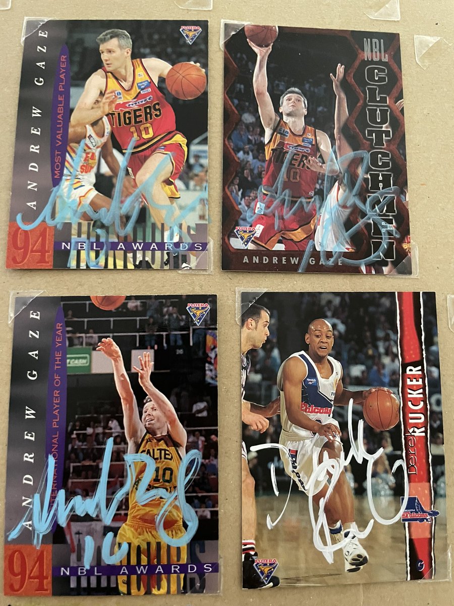 #autograph #card #collect #nbl #basketball #custom #andrew #gaze #90s #derek #rucker #signatures #collection #hobby #no #mums #basement #we #outside #hussle #work #grind #get #it #love #bball