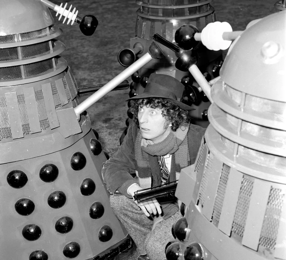 Tom Baker during 'Genesis of the Daleks'. #TomBaker #DoctorWho #FourthDoctor