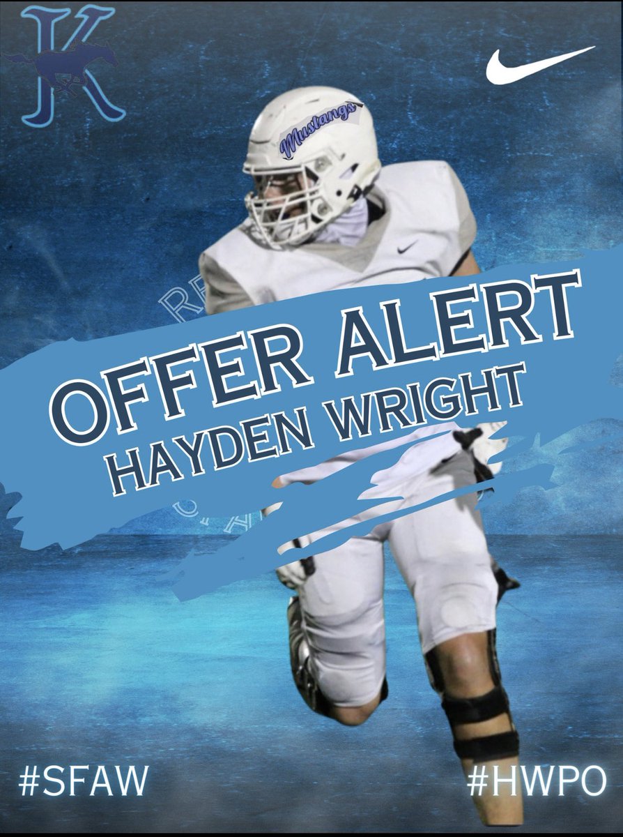 Congratulations to @hayden_wright77 on picking up his 2nd offer from @ECUTigersFB #SFAW #HWPO #KingwoodALLIN