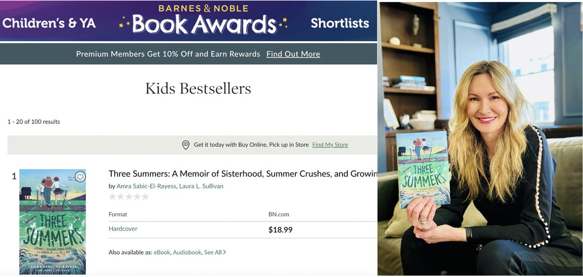 amrasabicPHD's tweet photo. #ThreeSummers is now the #1 BESTSELLER for children's books in the United States of America at Barnes and Noble! It's heartwarming to witness the love and excitement with which this story of resilience is received by children throughout the country. It's a distinct honor to see it resonating with so many young readers. As the author, I am deeply #grateful for the support of this remarkable new generation of Americans. They inspire hope in me.

https://t.co/5zv447HJwz 

#bestseller 
#booklovers 
#books 
#BooksWorthReading   
#bookstoread
