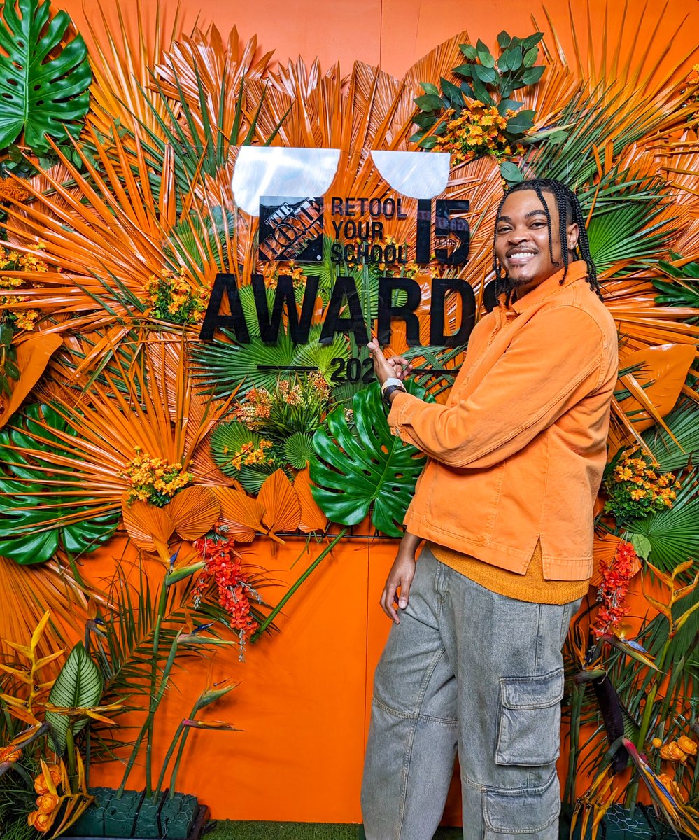 Powered By Purpose with my @HomeDepot family for the Retool Your School Awards 24🛠️🧡🙌🏾 #RYS24 #HomeDepot #RetoolYourSchool