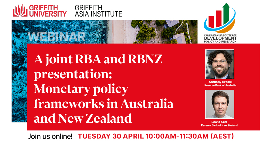 📢 WEBINAR: What do we know about inflation expectations and the impact on monetary policy? Find out at the upcoming joint RBA and RBNZ presentation: Monetary policy frameworks in Australia and New Zealand 📅 Tuesday 30 April ⏰10:00-11:30am (AEST) 👉 ow.ly/MPbI50RcIuo