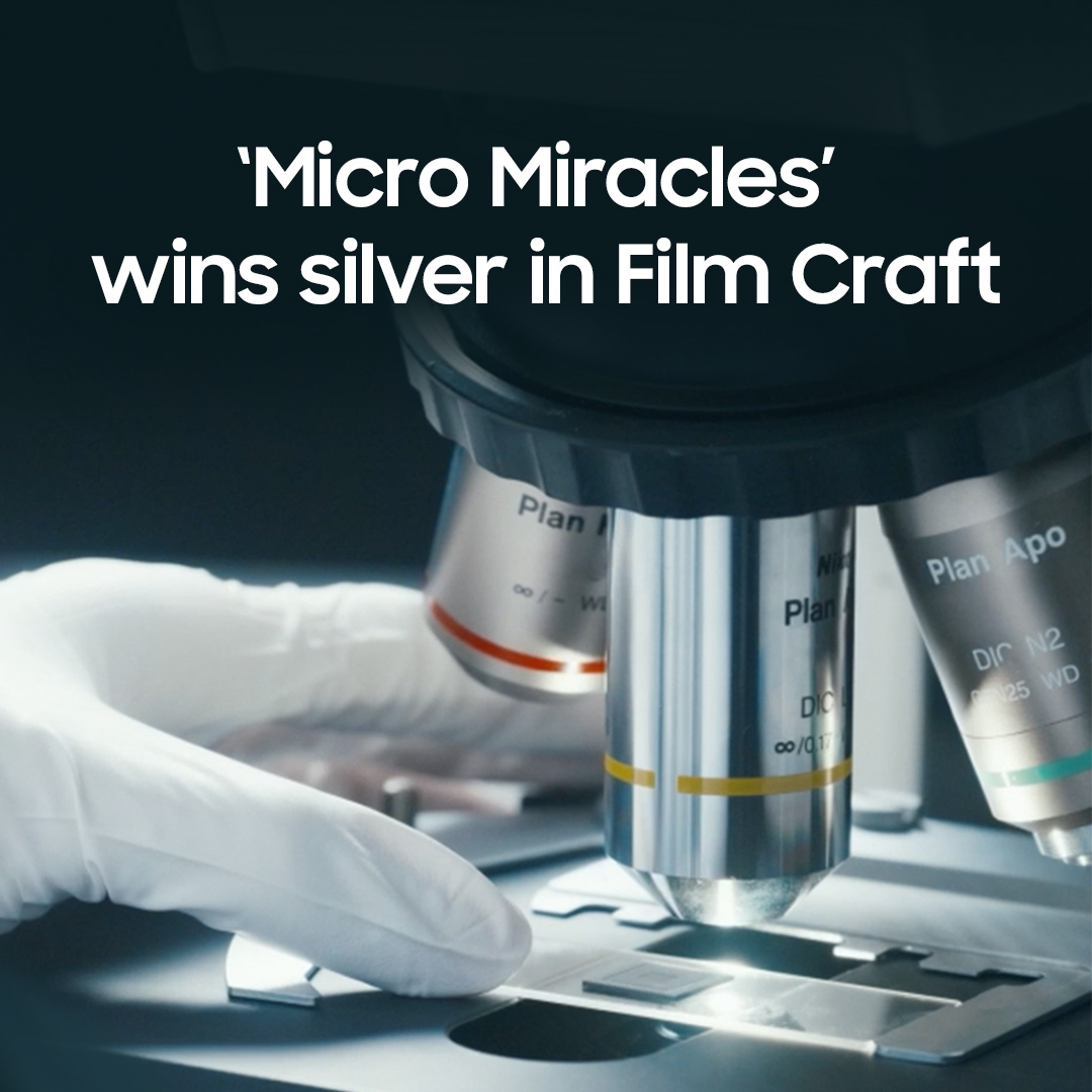 #SamsungSemiconductor is thrilled to have won silver for Film Craft: Achievement in Production at #SpikesAsia2024 for our #MicroMiracles video, which was made using models so tiny, they could only be filmed with an electron microscope. Watch it here. smsng.co/MicroMiracles