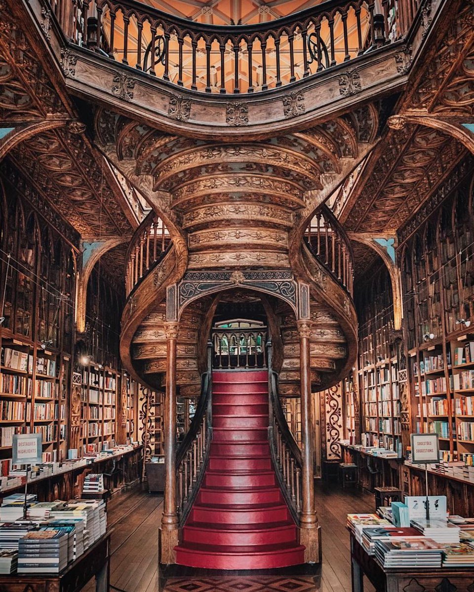 Lello Bookstore in Porto, Portugal Photo Credit: Joe Thomas #Europe #travel