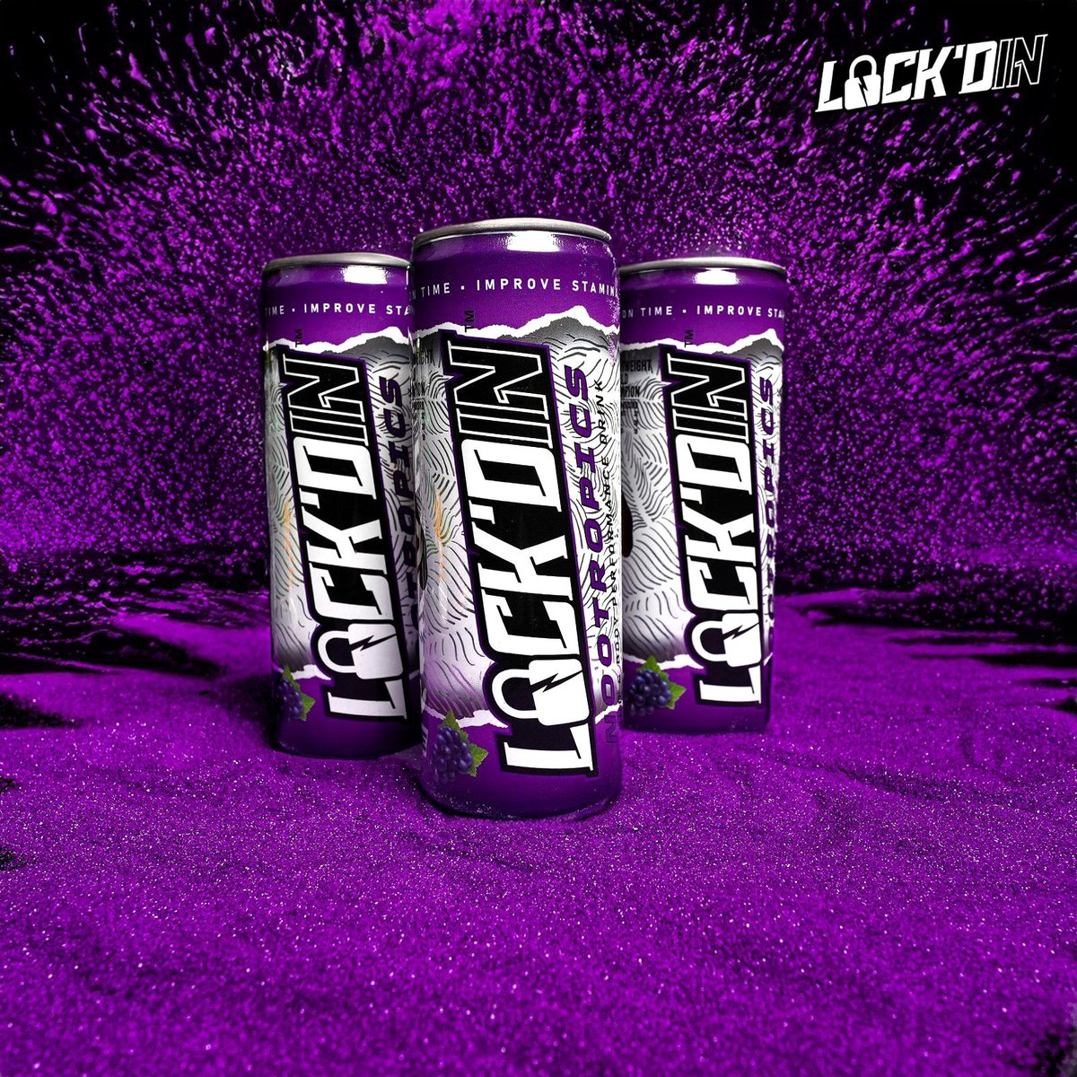 Get ready for a grape explosion of flavor and focus with our Nootropic performance drink! Boost your brainpower and taste buds in one delicious, mind-blowing sip. 🍇Order Today! LockdIn.com | #LockdIn #Nootropics #Performance