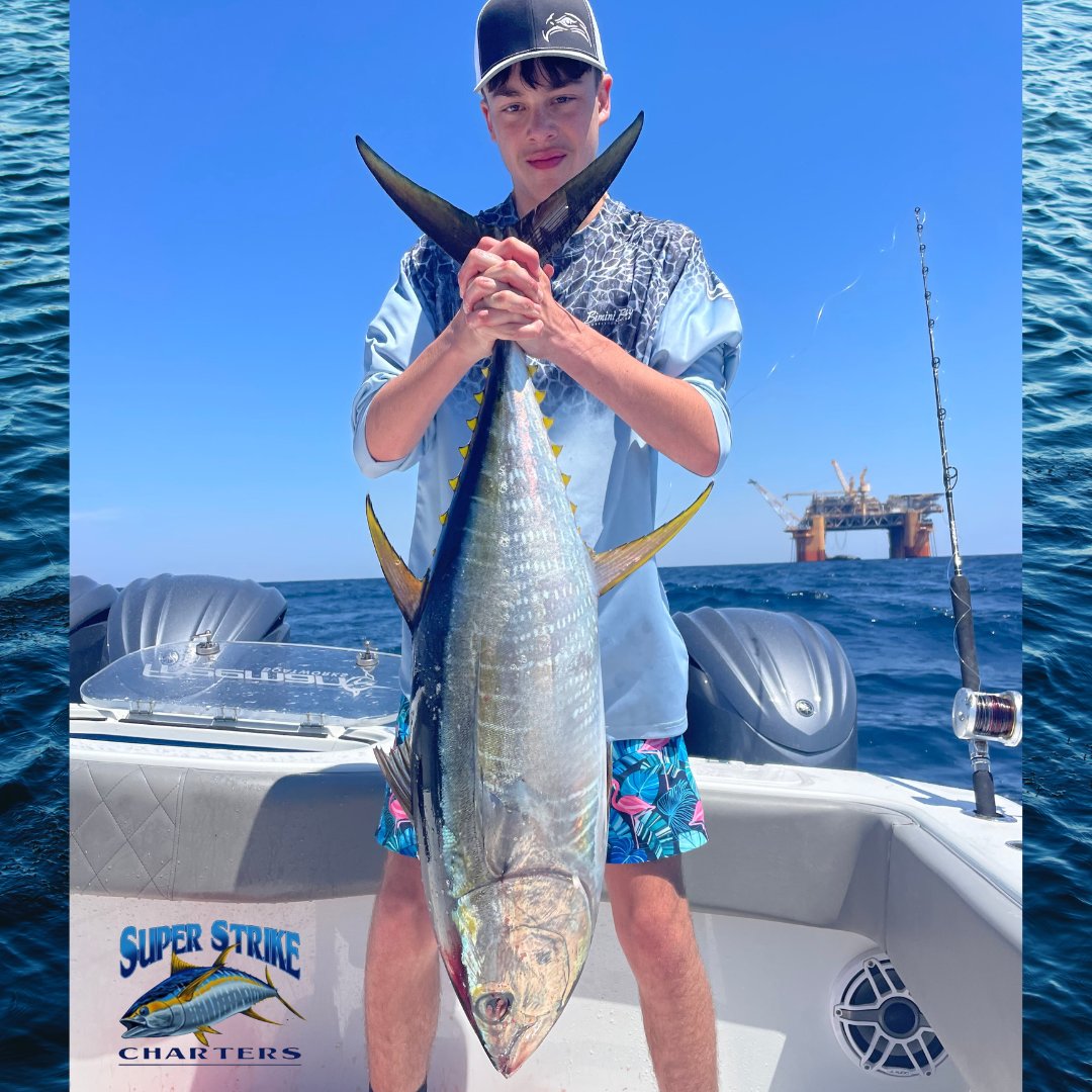 Unbelievable day out on the water with the Coleman crew from Kentucky and Captain Bob! 🌊 They landed not one, not two, but FOUR tuna! 🎣🐟 

#CatchOfTheDay
#tuna
#offshore
#fishing
#superstrike
#superstrikefishingcharter
#bigfishenergy
#spring
#offshorefishing
#saltwaterfishing