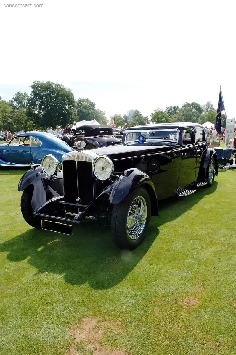 This massive 1932 Daimler Double Six Martin Walter Sport Saloon body designed by H. R. Owens and built by Martin Walter for British film star Anna Neagle. Production of the Daimler Double Six started in 1926 and although the model remained available until 1937, a production…