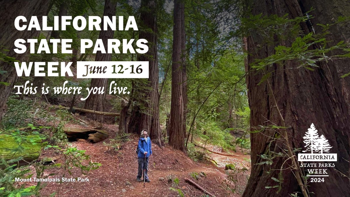 With more than 200 events across California's 280 state parks, we invite you to celebrate the 3rd annual #CAParksWeek, June 12-16, presented by @CAStateParks, @SavetheRedwoods, @ParksCalifornia, and @CalParks. Learn more: i.mtr.cool/jxgtxgdskn