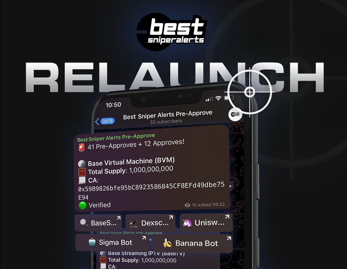 Best Sniper Alerts tweet media