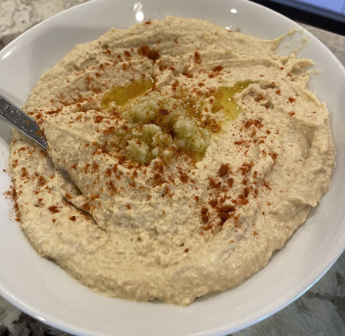 Mediterranean night at my place… Made my own hummus and tzatziki 💥