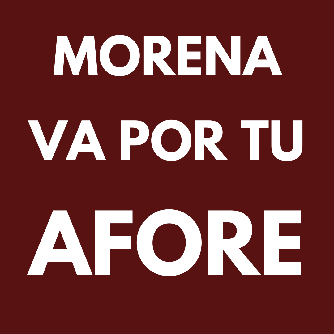 @LuisaAlcalde Morena se va a robar las afores.