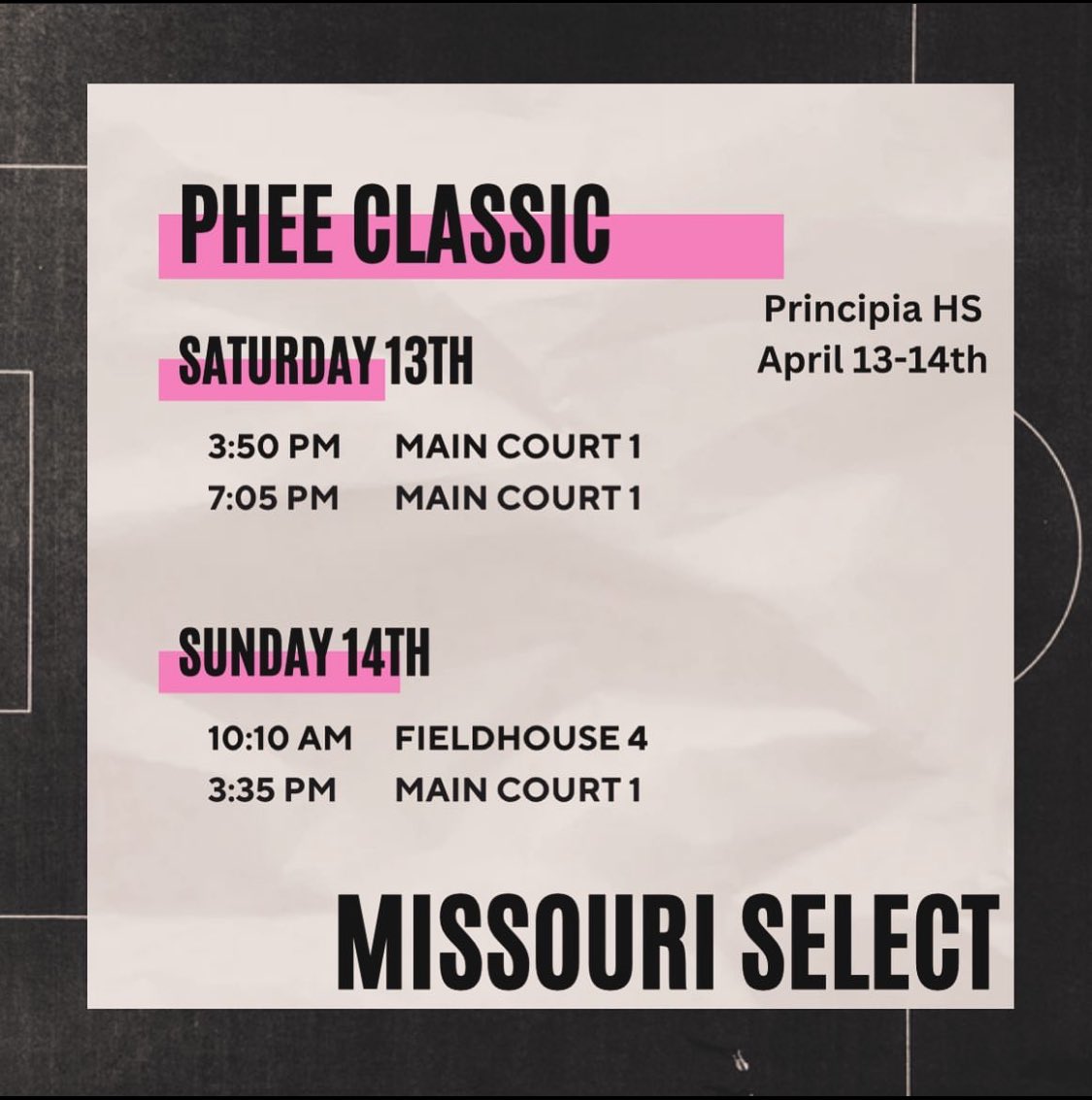 Come check out me and my team this weekend at the Phee Classic. @SHOtimeSGFMO