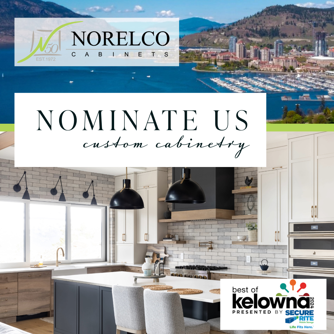 Best of Kelowna 2024 Nominations Are Open! 🏆🎉
.
Help us make it to the top! Nominate Norelco Cabinets under the Home and Garden Section for Best Custom Cabinetry in Kelowna 2024!  norelcocabinets.ca/norelco-featur…
.
#NorelcoCabinets #BestofKelowna2024 #CustomCabinetry #YLW #Kelowna