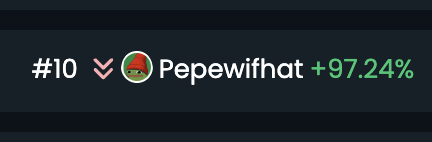 Trending on dextools 

#pepewifhat