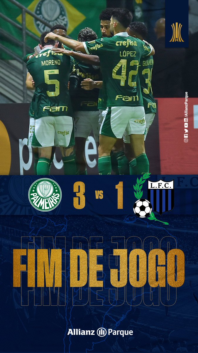 🔚⏳ FIM DE JOGO NO ALLIANZ PARQUE! ANOTA QUE É VITÓRIA DO VERDÃO! O TIME DA VIRADA! #AllianzParque