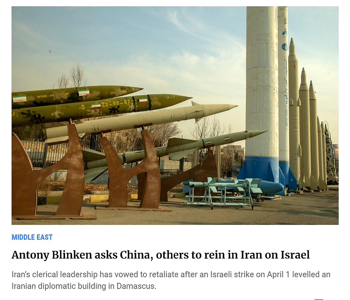 Real headline: “The world asks US, Blinken to rein in Israel over Gaza.”