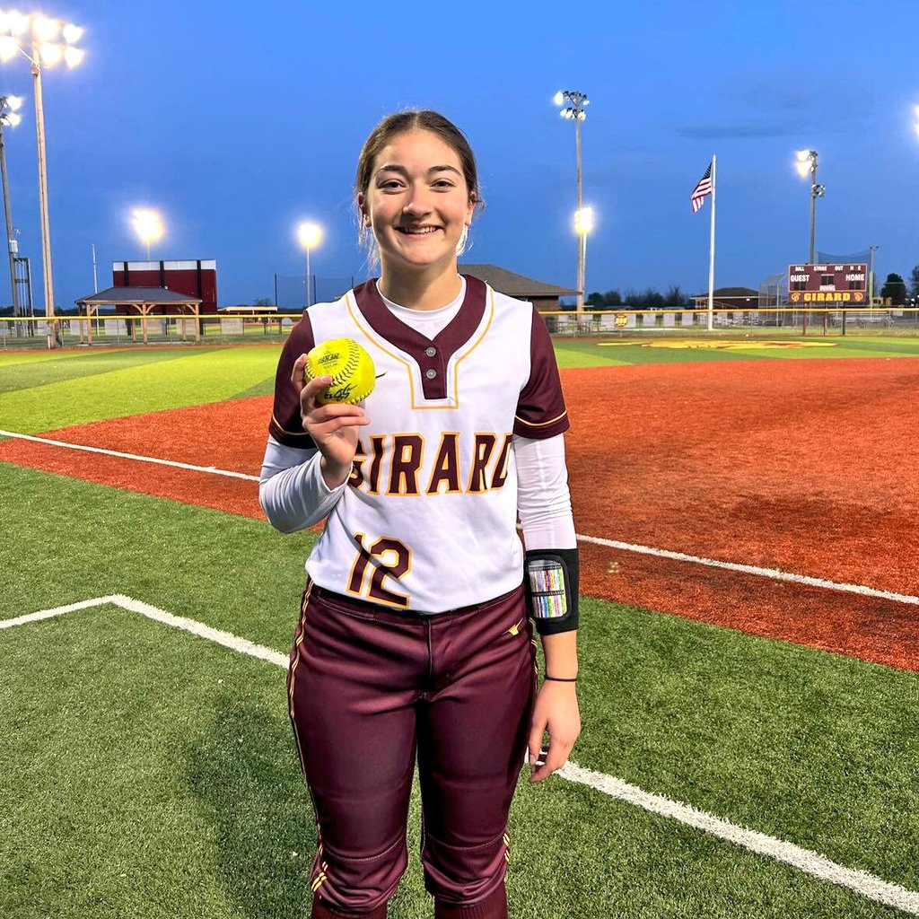 Maddie Coester of Girard (So) hits solo homerun 💣 vs Baxter Springs #SEKbombsquad #SEKsports