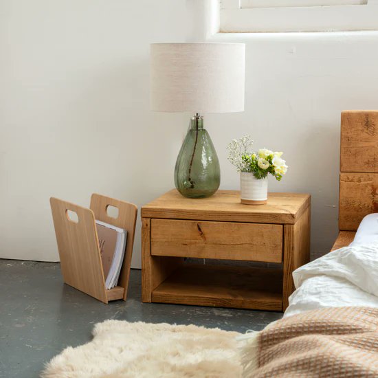 🛏️ Looking for a bedside table? Check out the Pandon Bedside Table by Funky Chunky Furniture! Handmade with solid wood, this attractive design guarantees durability. 🌟 #homedecor #furnituredesign Learn more about it here tidd.ly/4atLfgR