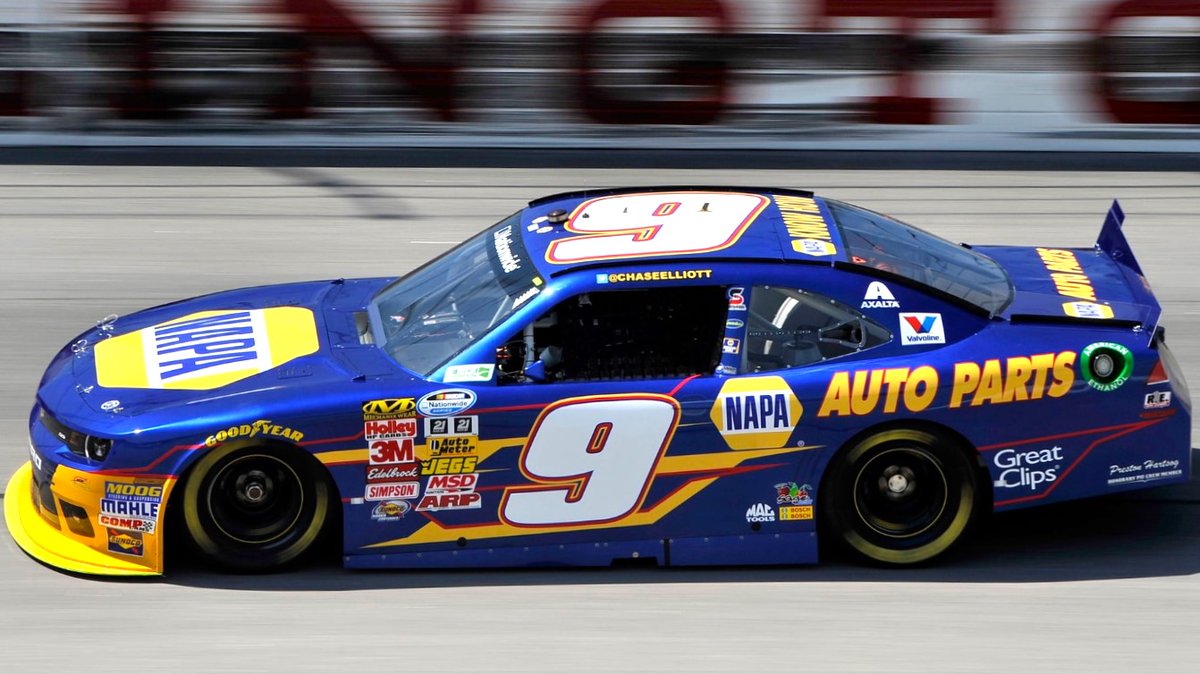Chase Elliott won the 2014 VFW Sport Clips Help A Hero 200 at Darlington ten years ago today. 🏁 It was his 2nd career Nationwide (@NASCAR_Xfinity) series win. He won his first race the week before at Texas. @chaseelliott 🏁 #TooToughToTame