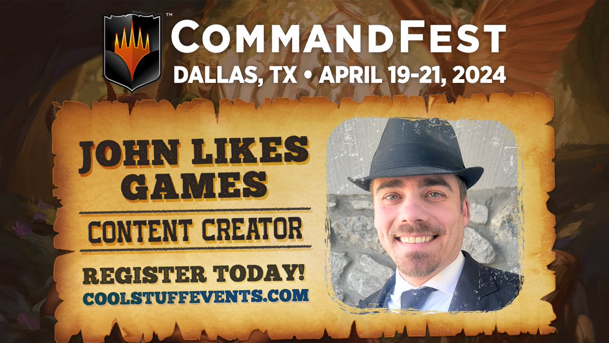 One week to go until #CommandFestDallas This event is going to be awesome! Do yourself a favor and check out Coolstuffevents.com for more info.
