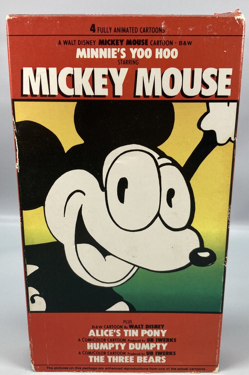 Good lord its been awhile since a Public Domain VHS Tape cover genuinely jumpscared me but Mickey looks WAY too happy in this one