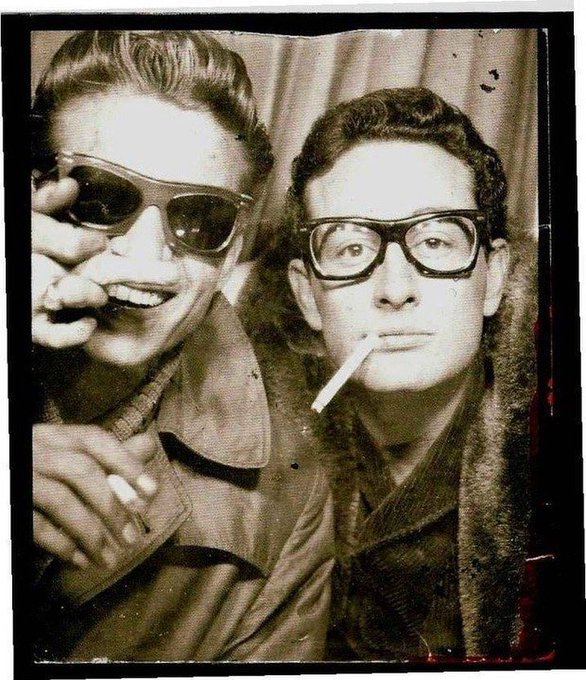 Waylon Jennings & Buddy Holly, 1959.