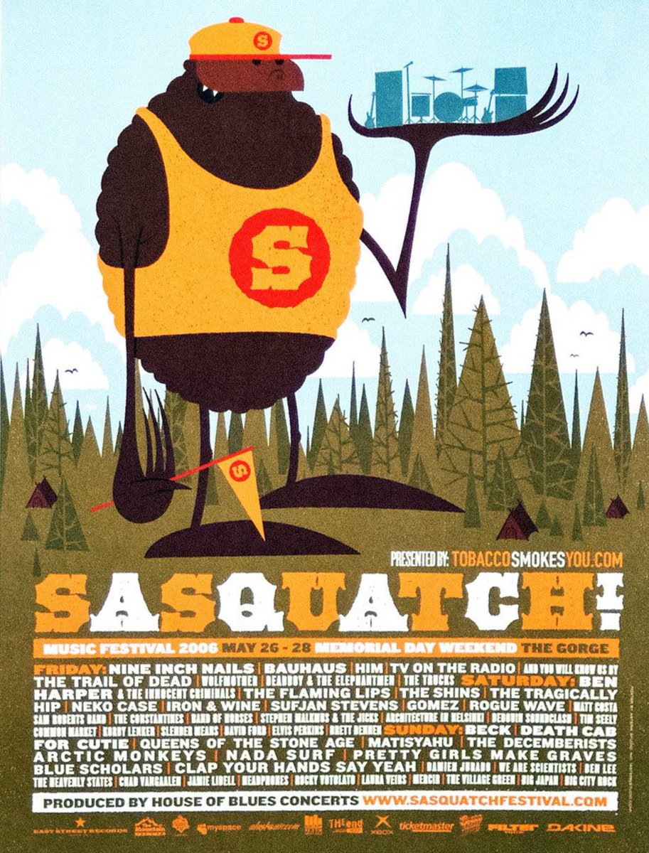 Thinking about the one music festival I ever went to and its amazing (and extremely of-the-era) lineup