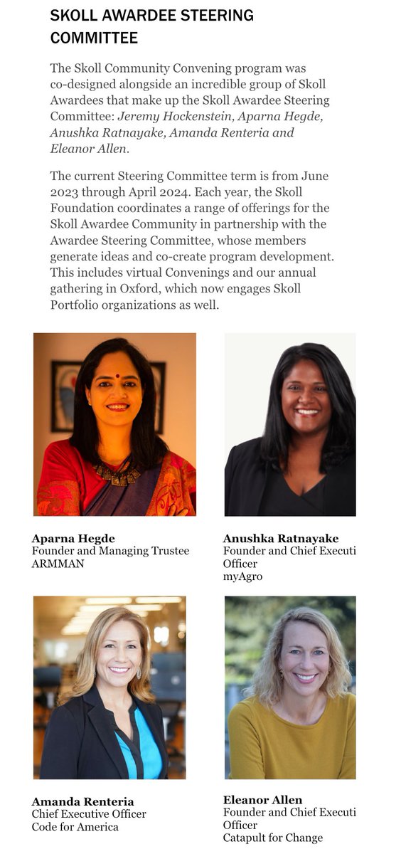 AmandaRenteria's tweet photo. As the week ends at the @SkollFoundation #SWF2024 Skoll World Forum in Oxford, it was an honor to be part of this year’s Steering Committee! @codeforamerica https://t.co/xsyv31cuFq