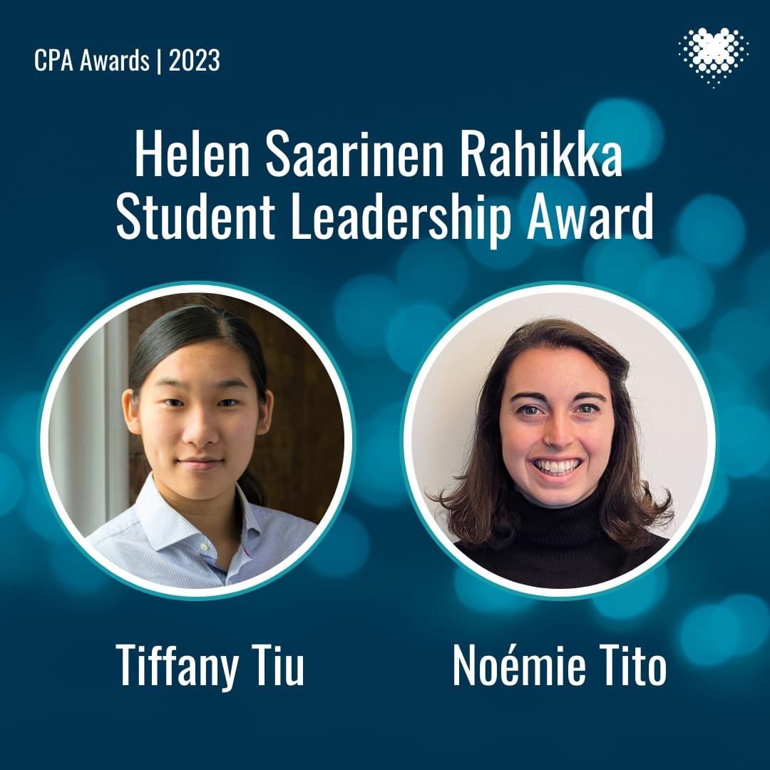 Congratulations to SPOT alumna Marie-Josée Lord for her nomination by the Canadian Physiotherapy Association for the Professional Contribution Award and Noémie Tito, MSc(A)PT 2023 for her nomination as co-winner of the Helen Saarinen Rahikka Student Leadership Award!