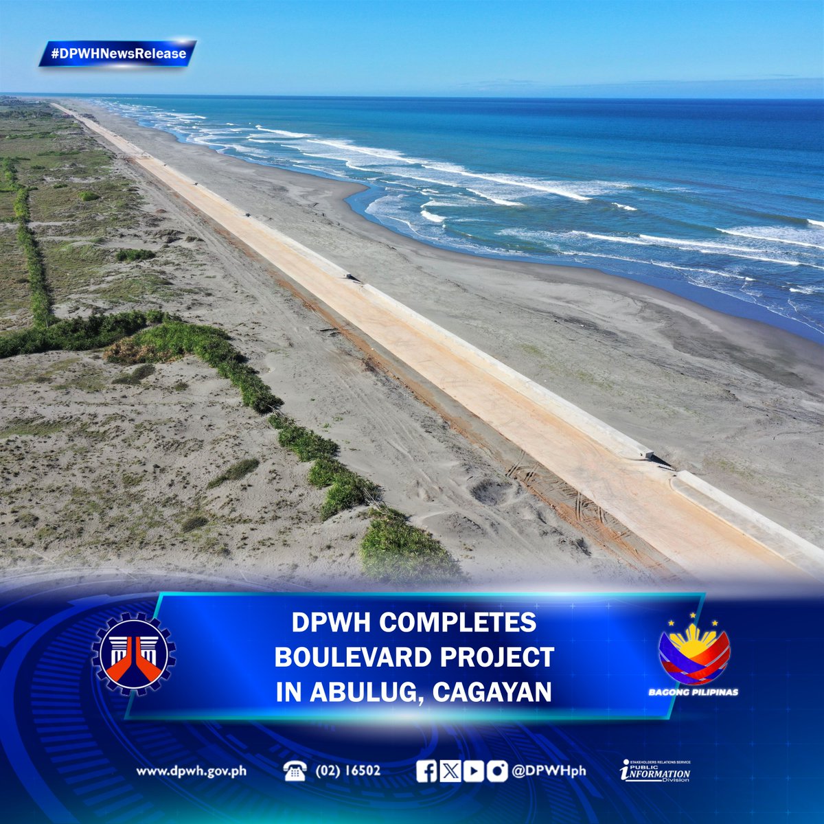 DPWH Completes Boulevard Project in Abulug, Cagayan | Full Story: dpwh.gov.ph/dpwh/news/33447 #DPWH #BuildBetterMore #BagongPilipinas