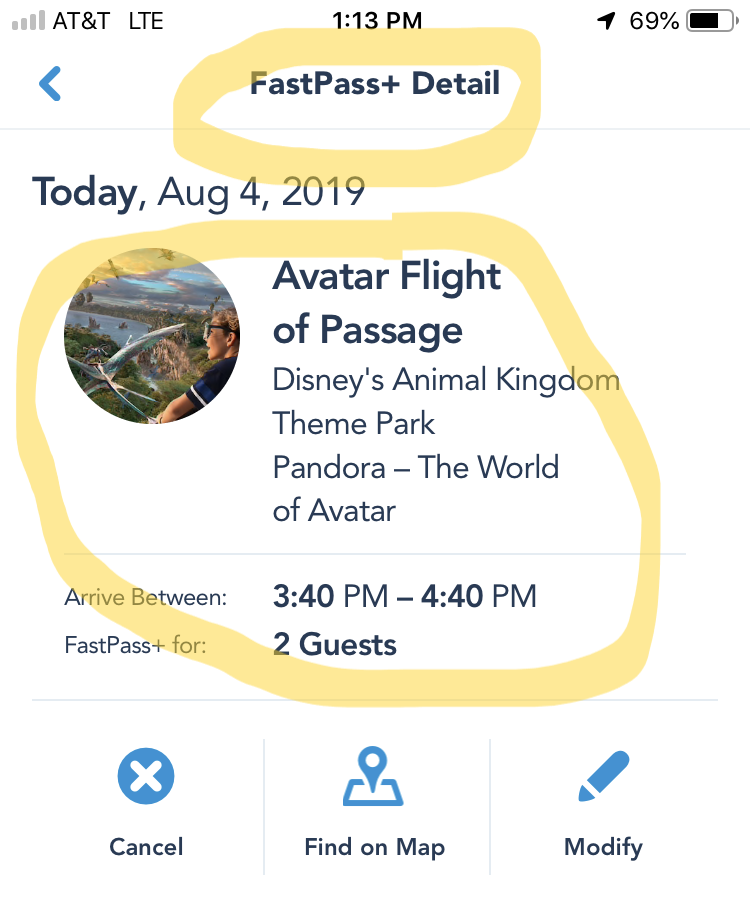 Throwback to a glorious time at WDW in 2019...a FastPass+ for Flight of Passage...secured at 1:13 PM! 

Total additional cost...priceless! (I mean literally, because it was included!)🤣
