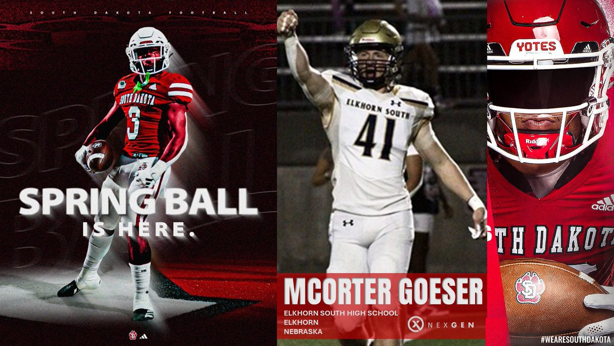 2025 LB McCorter Goeser @McCorterGoeser Elkhorn South @ElkhornSouthFB @ESStormFootball (NE) set for a Saturday visit with the University of South Dakota @SDCoyotesFB