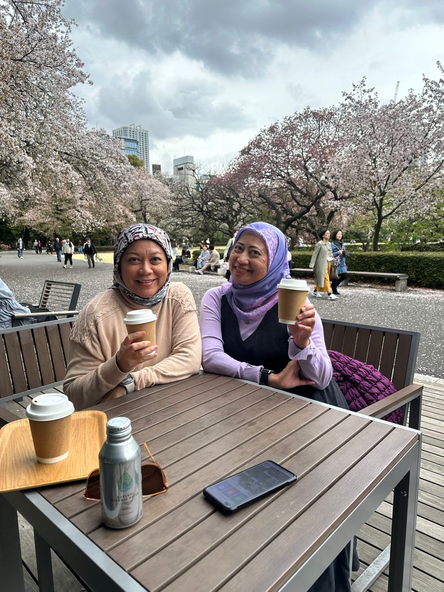 Coffee & Cherry Blossom view.....Im in Tokyo