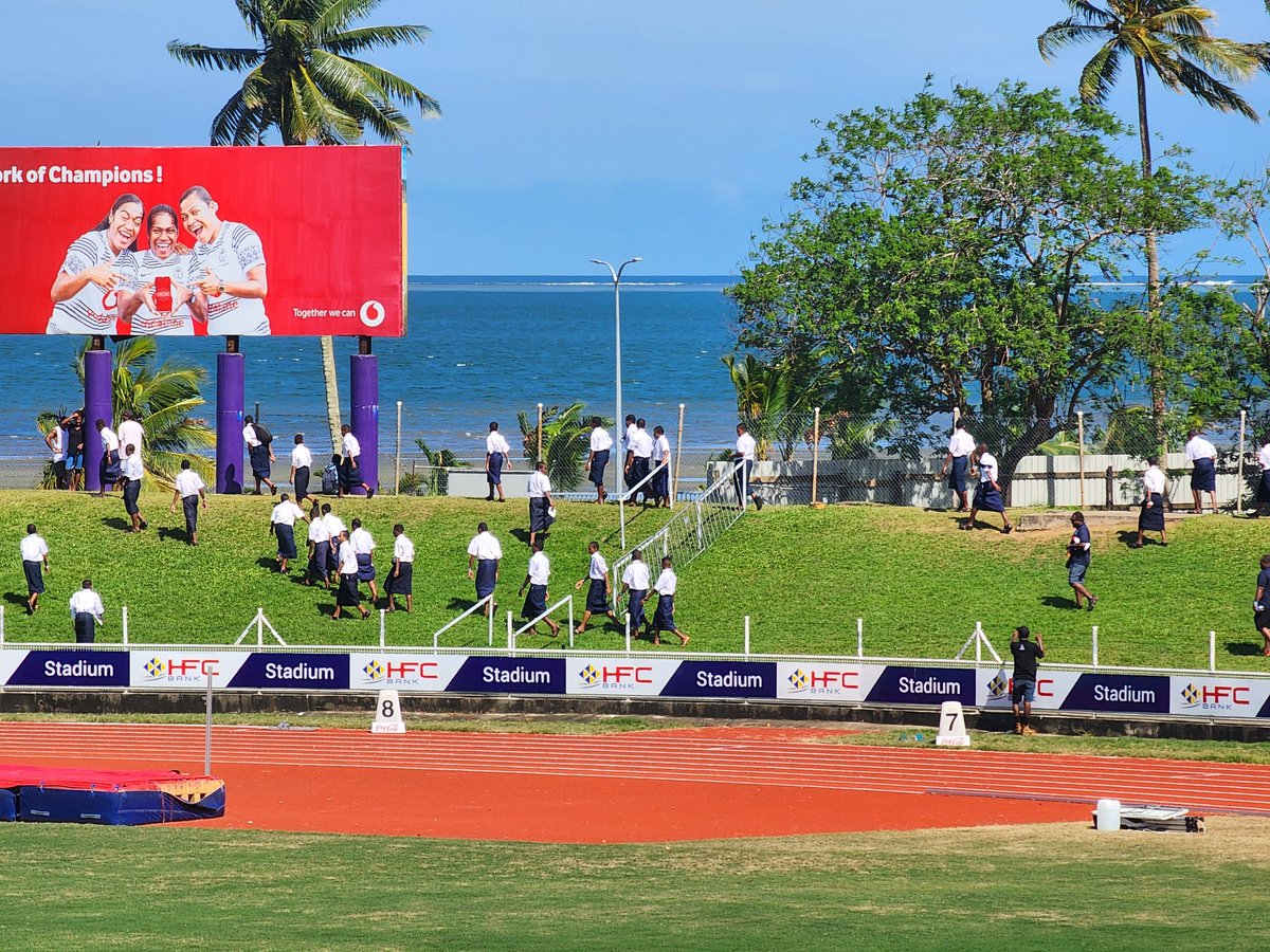 filivosarogo's tweet photo. Queen Victoria School students volunteered to clean up the HFC stadium.  This is how we instill civic pride. Ensuring that our young generation understands the importance of cleanliness of our cities, towns, villages, settlements etc. Get them to participate. https://t.co/KkxhatfXDF