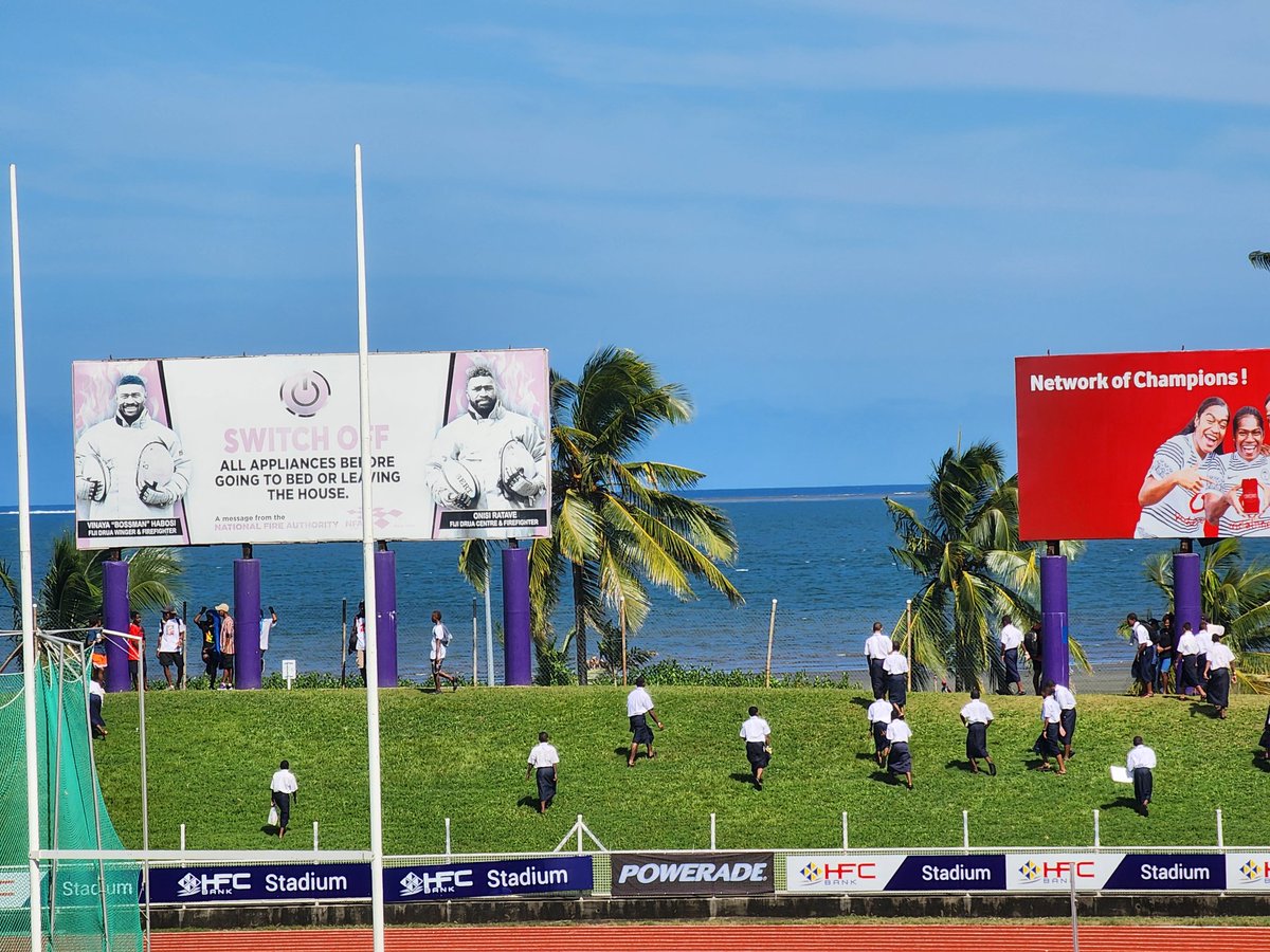 filivosarogo's tweet photo. Queen Victoria School students volunteered to clean up the HFC stadium.  This is how we instill civic pride. Ensuring that our young generation understands the importance of cleanliness of our cities, towns, villages, settlements etc. Get them to participate. https://t.co/KkxhatfXDF
