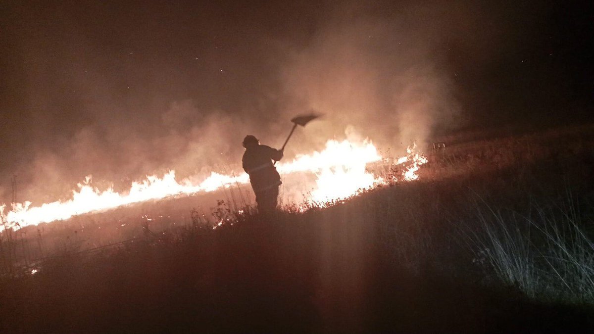 🚨 #AlertaADN

¡Otro más! 🔥 Bomberos de Almoloya de Juárez atienden un incendio forestal en la Loma del Toro, Cinegético y Campo de Tiro