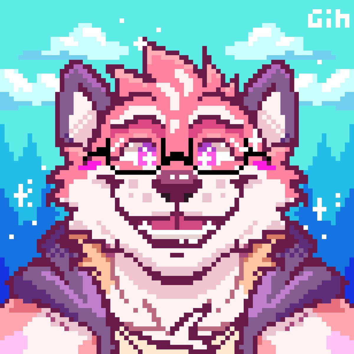 @rainbowpammda and I went to the pixel world 🎨: @LeafLion_