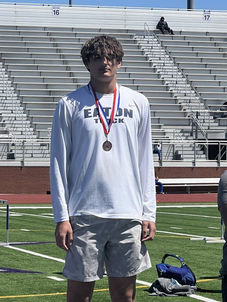@Bra80744773 Regional Qualifier in discus!!! 🥉New PR 155-1!!! <a href="/EatonEagleFB/">Eaton Eagle Football</a> <a href="/EatonHighSchool/">Eaton Eagles</a> <a href="/NISDAthletics/">NISD Athletics</a>