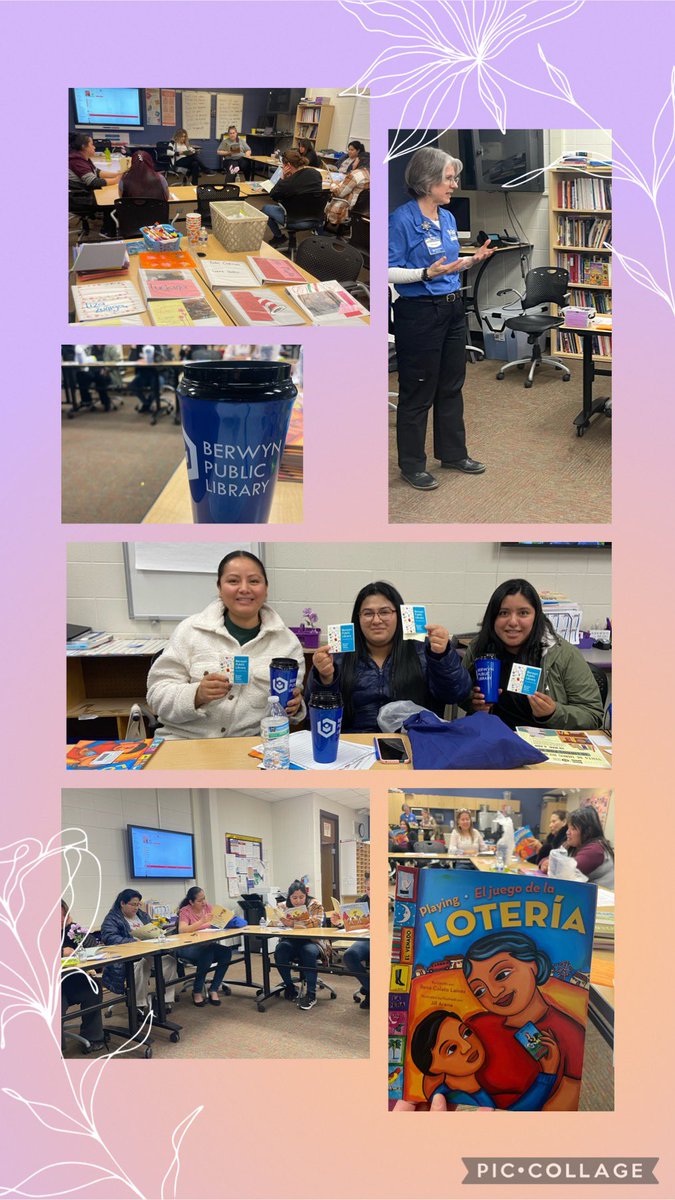 Latino Family Literacy Project at Komensky had special visits from the Berwyn Library, Pilsen Wellness and <a href="/MaestraUrbina/">Mary Urbina</a> 📚 Estamos muy tristes que solamente nos quedan una sesión este año. #KomenskyLionPride #d100inspires