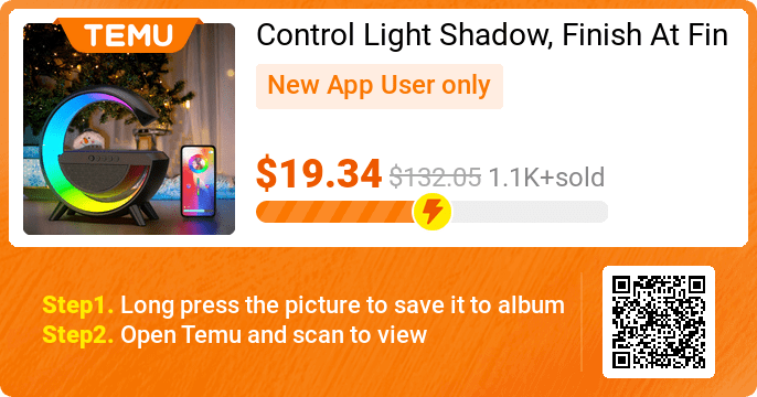 Control Light Shadow, Finish At Fingertip: SM-2301 Wireless Audio With APP Light Control 👉 -85% off discount+EXTRA 30% OFF❤️ 🎉 Exclusive deal[$19.34] -85% off 👉 item link: temu.to/m/u3wljc2qc77 ⚠️ Every New App User can only enjoy once