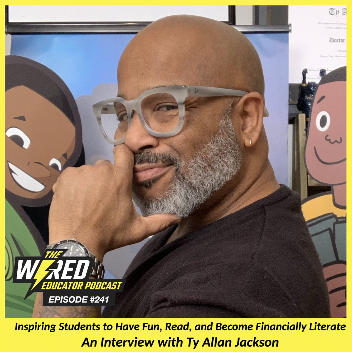 A brand new episode of The <a href="/WiredEducator/">Wired Educator</a> Episode 241 

⚡️Wired Educator Podcast "WEP 241: Inspiring Students to Have Fun, Read and Become Financially Literate an Interview with Ty Allan Jackson"
@tyallanjackson

🎧Listen on Apple: podcasts.apple.com/us/podcast/the…

🟢Spotify: