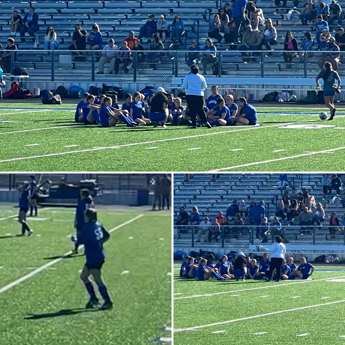 I loved watching our RJH soccer girls!! I watched my niece, cheered on our athletes in a sport I don’t coach, and enjoyed some ⚽️. I don’t coach soccer, but boy are these girls blessed with the best two coaches. They are two strong, fierce, and talented ladies. 💙⚽️🥰 #lovemy55