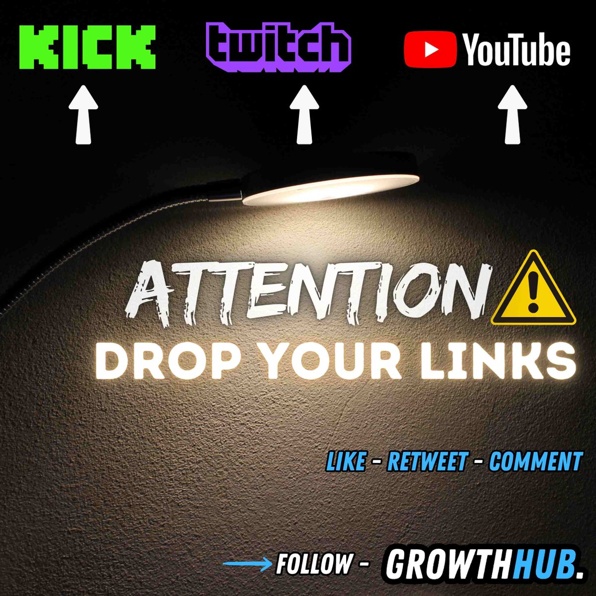 Streamer & Content Creators! 
Let's grow together. Drop your links! 🎮 
-👍FOLLOW ME 
-  Drop YT / Twitch / kick 
-🚶LIKE + REPOST 🔥
Dm For special promo
#twitchstreamer #Communitygrowth #youtubegaming #Kick #twitchaffiliate