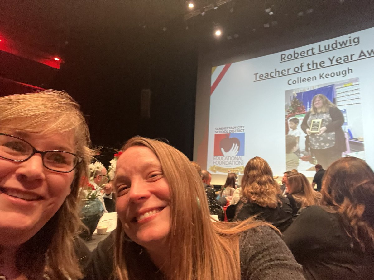 So much fun for the <a href="/Hamilton_Howler/">Hamilton Elementary School</a> family to celebrate our girl at the <a href="/SCSDEF/">SCSDEdFoundation</a> gala tonight! #family #teacheroftheyear #spreadthejoy