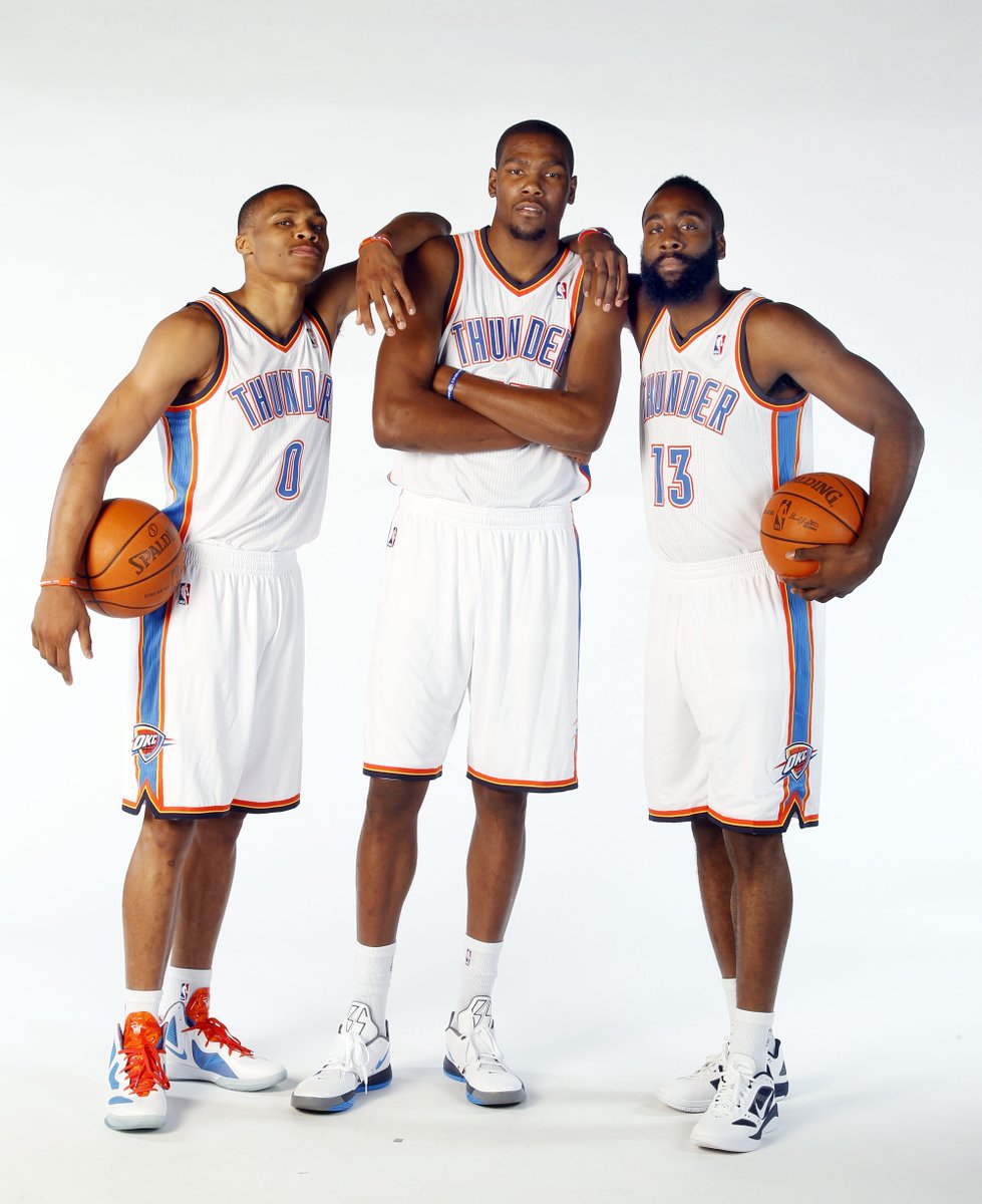 KD says playing in OKC with Russ & Harden was his favorite era of his career 🔥 “We were young and we were playing against dynasties.” Read more: bit.ly/3Jl0w7G (via Aux Money Podcast, @boardroom)