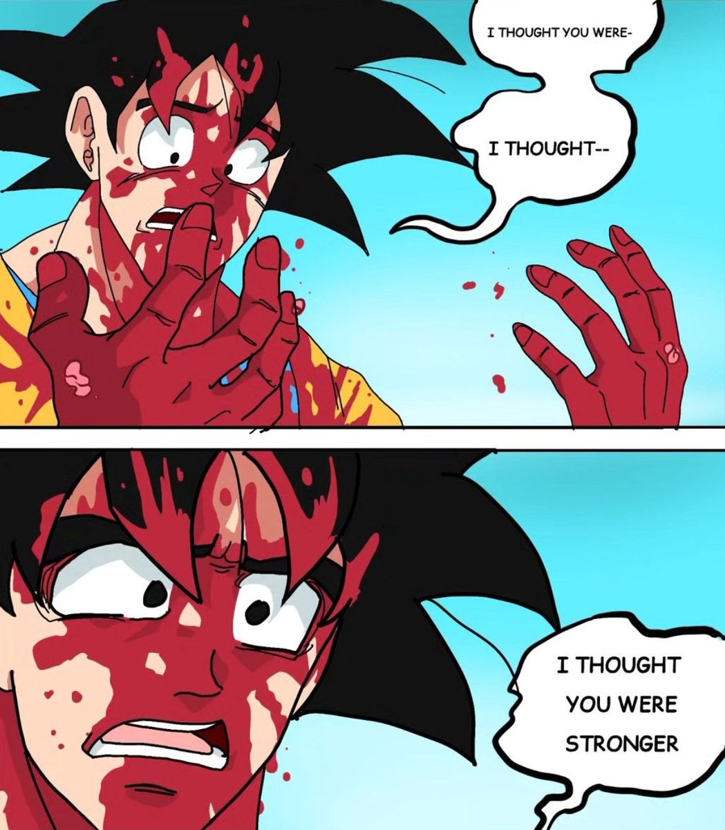 Goku after fighting with 90% of Anime characters